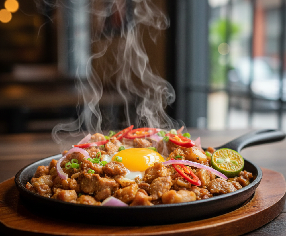 Traditional Filipino Spicy Sisig - perfect for sharing