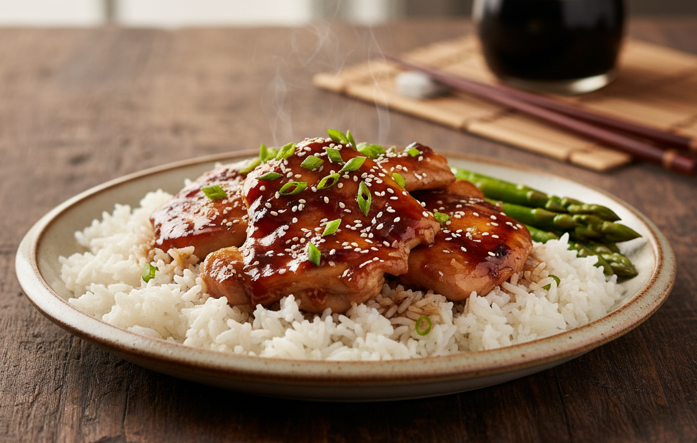 Classic Japanese Teriyaki Chicken with authentic glaze